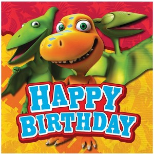 Treasures Gifted Dinosaur Train Napkins - Dinosaur Train Party Supplies - 48 Pack - 1 of 1
