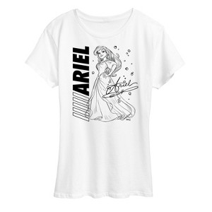 Women's - Disney - Ariel Sketch Short Sleeve Graphic T-Shirt - 1 of 4