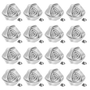 Unique Bargains Handmade Men Suits Formal Boutonnieres Wedding Corsage Lapel Pin Flower Brooch Butterfly Buckle 16 Pcs Silver - 1 of 4