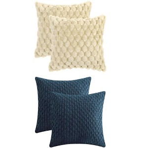 REGALWOVEN 4 Pcs Soft Cozy Throw Pillow Covers for Home Decor 16" x 16" - 1 of 4