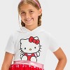 Girls' Hello Kitty Hooded Cosplay Short Sleeve Tutu Dress - Red/White - 2 of 4