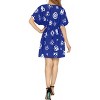 LA LEELA Women's Summer Pirates Beach Party Bikini Mini Dress Swimwear Swimsuit Coverup for women X-Large-XX-Large Blue, Skull - 4 of 4