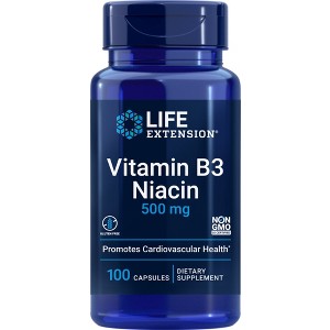 Vitamin B3 500 mg by Life Extension  -  100 Capsule - 1 of 2