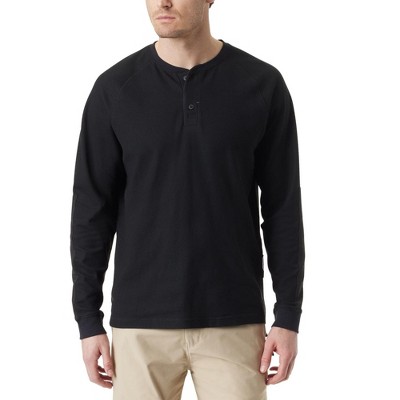 BASS OUTDOOR Mens Hiker Thermal Henley Shirt