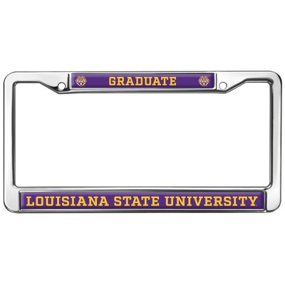 LSU Graduate Full Size Standard License Plate Metal Frame