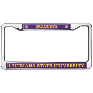 LSU Graduate Full Size Standard License Plate Metal Frame - 1 of 4