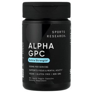 Sports Research Alpha GPC, 60 Liquid Veggie Capsules (315 mg per