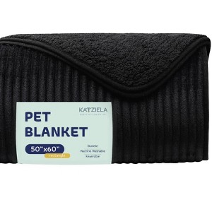Premium Soft Dog Cat Waterproof Soft Fleece Washable Reversible Blanket - 1 of 4