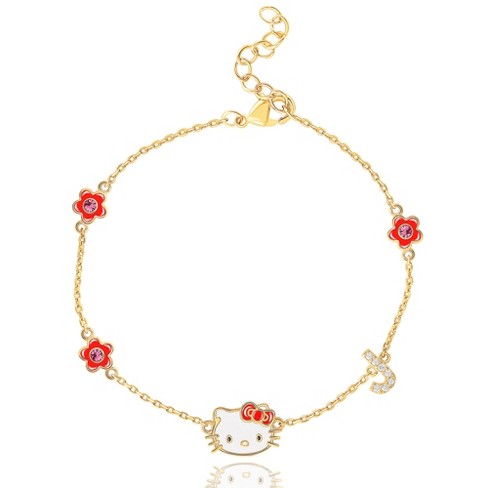 Custom Letter Bracelet Stainless Steel Chain Initial Name Zircon Bracelets  for Women Gold Jewelry