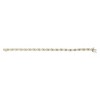 10K Yellow Gold Plated .925 Silver Diamond Accent Cluster and X Link Bracelet - 4 of 4