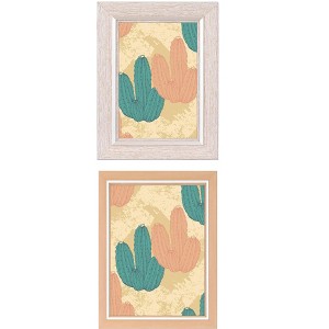 REGALWOVEN Gallery Wall Mounting or Tabletop Display Distressed Wood Grain Photo Frame 2 Pcs - 1 of 4