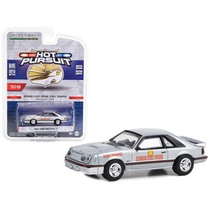 1982 Ford Mustang GT Silver Metallic "Georgia State Patrol State Trooper" "Hot Pursuit" 1/64 Diecast Model Car by Greenlight - 1 of 3