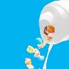 The CRUNCHCUP XL BLACK - Portable Plastic Cereal Cups for Breakfast On the Go - Great For Kids & Adults! - 2 of 4
