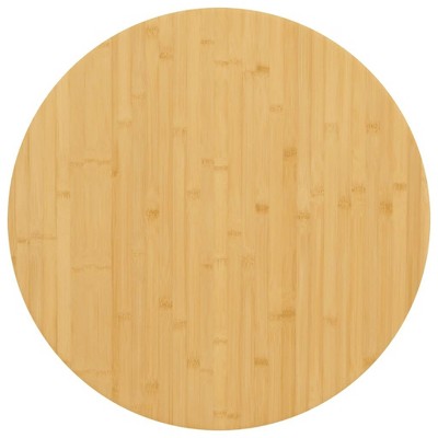 vidaXL Bamboo Round Table Top – Beautifully Unique, Durable, Versatile, Easy-to-Clean Table Top Ideal for Coffee Tables,