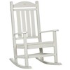 Outsunny Outdoor Rocking Chair, Traditional Slatted Porch Rocker with Armrests, Fade-Resistant Waterproof HDPE for Indoor & Outdoor - 4 of 4