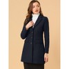 INSPIRE CHIC Women's Notched Lapel Single Breasted Outwear Fall coat - 2 of 4