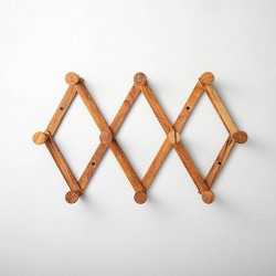 10 x 1.4 x 10.25 in, 2 Pack Unfinished Wood Key Holder for Wall 