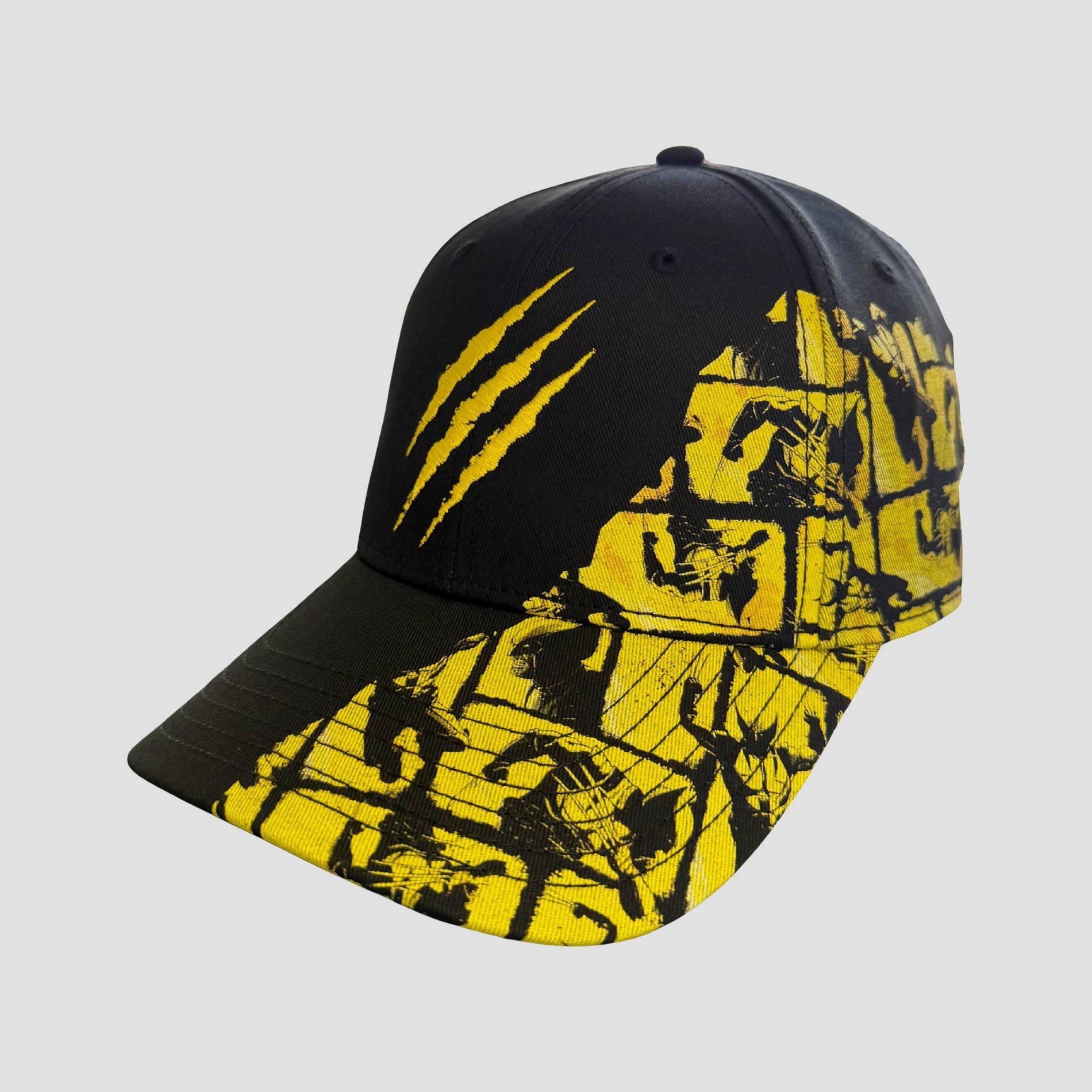 PlayStation X Wolverine Men's Snapback Baseball Hat - Black/Yellow