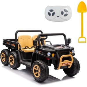 24V Ride on Toys for Big Kids, 4WD Electric UTV 2 Seater Ride on Cars with Remote Control, Ride on Truck w/ 6-Wheeler Suspension - 1 of 4