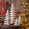 Melrose Flocked Pine Tree Decor (Set of 4) - 3 of 4