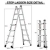 Multi Position Ladder With Wheels 300 Lbs Load Capacity Anti-Slip Storage Folding Step Ladders For Stairs Home Indoor Outdoor Roof - image 4 of 4