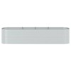 vidaXL Garden Raised Bed 157.5"x31.5"x31.9" Galvanized Steel Silver - 3 of 4
