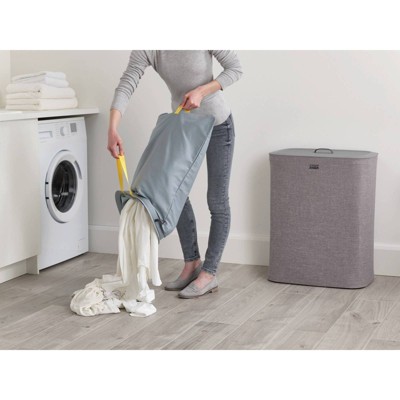 Gray Plastic Kids Laundry Sorter with Lid