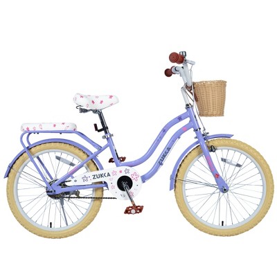 YONWAY 20 inch Kids Bike With Woven Basket Single, Speed Cruiser Rear Rack, Caliper Brake Bicycle, For Girls 7-10
