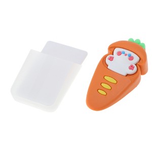 Unique Bargains Door Stop Bunny Carrot Door Stop with Storage Box 3.62"x1.81"x0.91" 1 Pc - 1 of 4