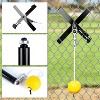 PLAYAPUT Portable Baseball Swing Trainer with a Tethered Ball. Ideal for both baseball and softball, Yellow and Black - 4 of 4