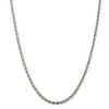 Black Bow Jewelry 3mm Sterling Silver Solid Rope Chain Necklace - 3 of 4