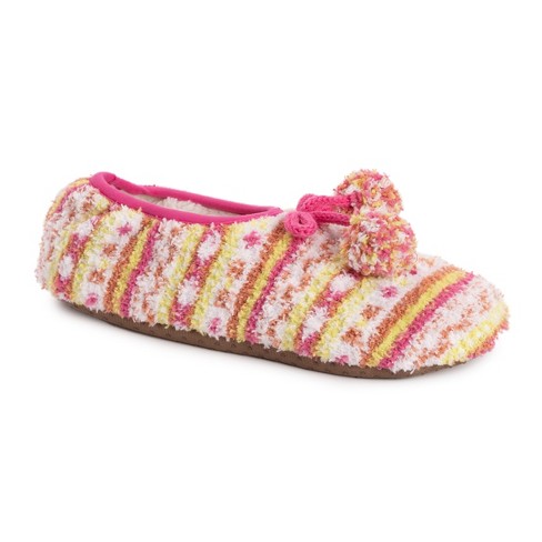 Muk Luks Ballerina Womens 2 Pair Slipper Socks