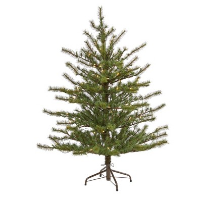 Nearly Natural 4’ Vancouver Mountain Pine Prelit Artificial Christmas Tree