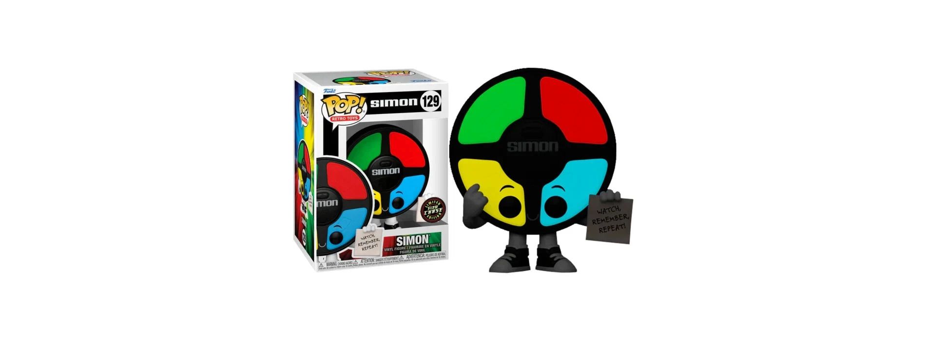 Funko POP! Retro Toys: Hasbro - Simon - Glow in The Dark CHASE -Vinyl Figure #129 #82662
