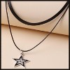 2 Pcs Y2K Star Necklace Set - Grunge Unisex Jewelry for Women & Men - 4 of 4
