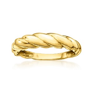 Pure Collection by Ross-Simons 18kt Gold Vermeil Twisted Shrimp Ring - 1 of 4