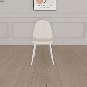 Lyngins Modern Dining Chairs with High Backrest,Kitchen Chairs Set of 4 with Metal Legs,Linen Chairs for Dining Room,Kitchen, - 1 of 4