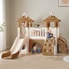Whisen 8-in-1 Toddler Climber and Slide Set with Slide, Basketball Hoop, Crawling Tunnel, Ideal Gift for Kids Age 1+ - 2 of 4