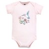 Hudson Baby Infant Girl Cotton Bodysuits, Hummingbird Garden - 3 of 4