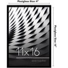 Americanflat 11x16 Picture Frame  - Streamline Collection - Thin Border Picture Frame for Wall Display - Hanging Hardware Included - Black - 2 of 4