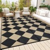 Outdoor Rug Modern Plastic Straw Carpet, Geometric Reversible Outdoor Plastic Straw Camping Rug, RV Mat for Deck, Backyard, Balcony, Porch - 4 of 4