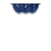 Faux Silk Waterfall Embellished Valance Navy 38x46in - 2 of 4