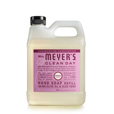 Mrs. Meyer's Peony Hand Soap Refill - 33 fl oz