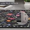 Botanical Floral Washable Area Rugs Large Rugs for Living Room Non-Slip Soft Modern Rugs Accent Floor Carpet - 4 of 4