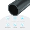 Unique Bargains PVC Water Plumb DIY Crafts High Impact Rigid Round Pipes 8" Length - 3 of 4