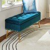 Hippolytus Storage Bench with Nailhead Trim and Button-tufted for Bedroom| ART OF LIVING DESIGNS - 2 of 4