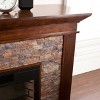 Canyon Heights Simulated Stone Electric Fireplace - FE9023 - Brown - SEI - 3 of 4