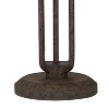 Franklin Iron Works Rustic Industrial Table Lamp 26 1/2" High with USB Dimmer Rust Bronze Haft Dome Glass Shade for Bedroom Living Room House Desk - 4 of 4