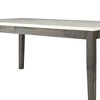 64" Merel Dining Table White Marble/Gray Oak - Acme Furniture: Sturdy Wood, Seats 6 - 4 of 4