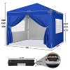 Yaheetech 12x12 FT Pop Up Canopy Tent with 4 Sidewalls and Roller Bag - 3 of 4